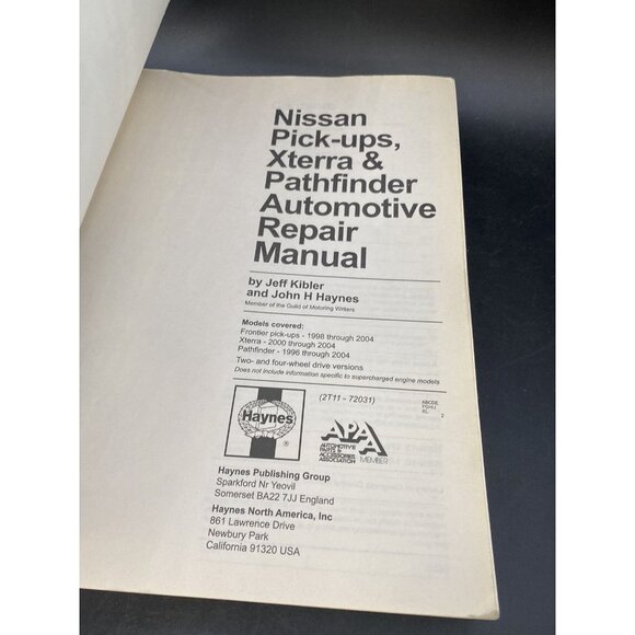 Nissan Pick Up Repair Manual Haynes Publications 72031 - Picture 5 of 9